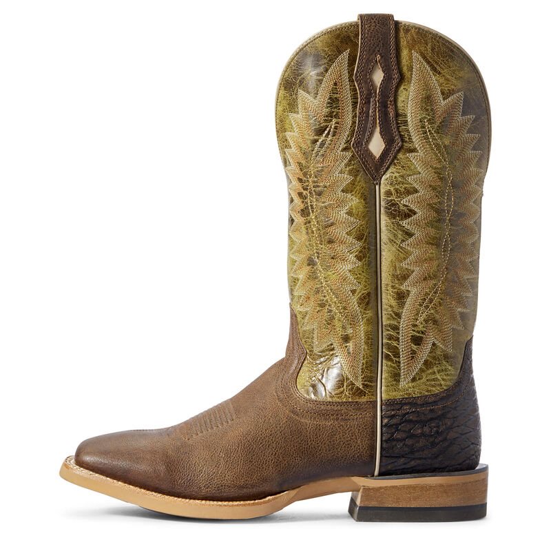 Ariat Relentless Record Setter - Western Laarzen Bruin / Groen Heren - 12158-089